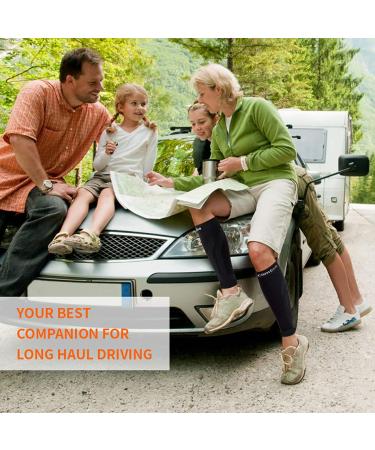 CAMBIVO 2 Pairs Calf Compression Sleeves for Men & Women - Shin Splints Support - XXL Black - Buy Online on GoSupps.com