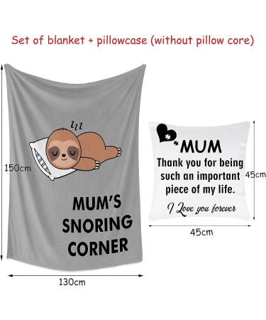 Merclix Mum Blanket & Cushion Cover Set - Perfect Mum Gifts for Birthday or Special Occasions - Buy Online on GoSupps.com
