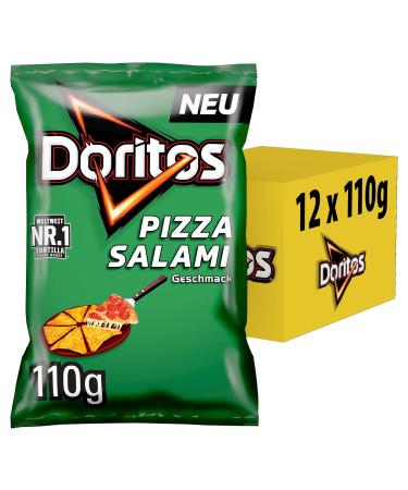 Buy Doritos Pizza Salami Tortilla Nachos - Hearty Corn Snack (12 x 110g) - International Shipping Available - Buy Online on GoSupps.com