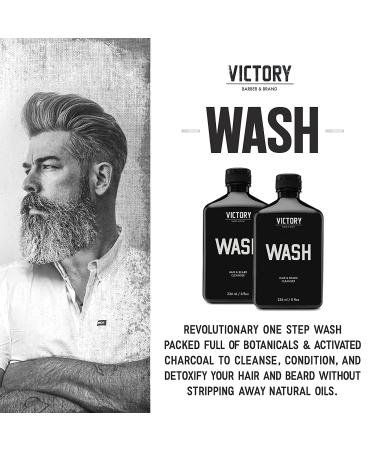 Victory Barber & Brand Hair and Beard Wash - Men's Shampoo Made in USA - Buy Online on GoSupps.com