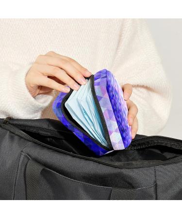 Abstract Triangle Art Color Period Bag - Sanitary Napkin Storage & Travel Makeup Pouch - GIAPB - Buy Online on GoSupps.com