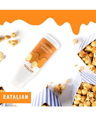 Eatalian by AMZ Better Salted Caramel Topping 300g | Sweet Protein Cream | Made in Italy | Ideal for Ice Cream & Desserts - Buy Online on GoSupps.com