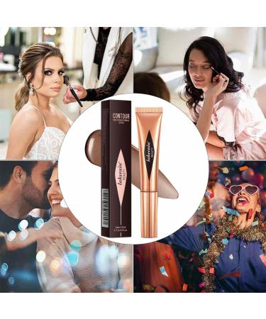 Liquid Blush for Cheeks Creamy Highlighter Stick | Lightweight Contouring Blush Highlighter Makeup Stick Breathable Feel Sheer Flush of Color Natural Looking Cle-ca Contour Liquid 06# - Buy Online on GoSupps.com