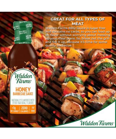 Walden Farms Honey BBQ Sauce 340ml - Buy Online on GoSupps.com