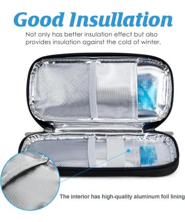 Youshares Insulin Cooling Bag with 2 Cooling Packs | Diabetic Utensils & PEN Cool Box - Keep Your Insulin Safe & Cold While Traveling | Sea Waves Design - Buy Online on GoSupps.com
