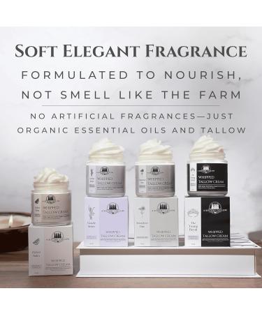 100% Grass Fed Beef Tallow For Face & Skin - All Natural Tallow Face Cream - Whipped Moisturizer Lotion - Made in USA - 100% Organic Essential Oils - Lrg 4 Fl Oz - The Young Royal (Vanilla & Jasmine) Jasmine Vanilla 4 Fl Oz  - Buy Online on GoSupps.com