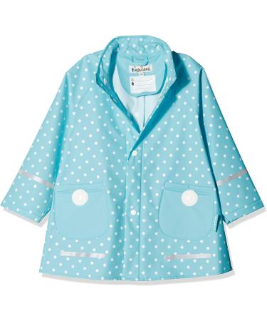 Playshoes Unisex Kid's Raincoat 116 Turquoise Dots | Windproof & Waterproof Rainwear - Buy Online on GoSupps.com