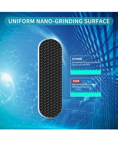 Glass Foot File for Dead Skin - Callus Remover with Etching Technology | Foot Scrubber & Heel Scraper for Wet/Dry Feet - Blue - Buy Online on GoSupps.com