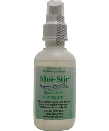 Moi-Stir Spray 4 oz - Refresh and Relieve Dry Mouth (Xerostomia)