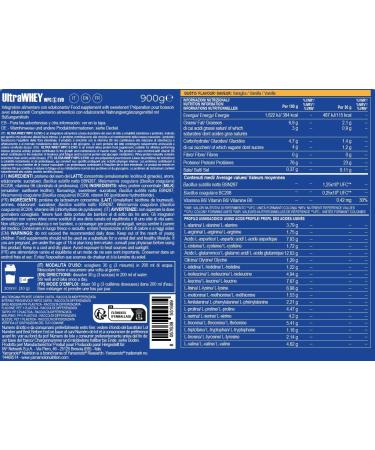 YAMAMOTO NUTRITION Ultra Whey WPC S EVO 900 g Concentrated and Instantized Whey Protein High Biological Value Muscle Mass Gain Vanilla Flavor - Buy Online on GoSupps.com