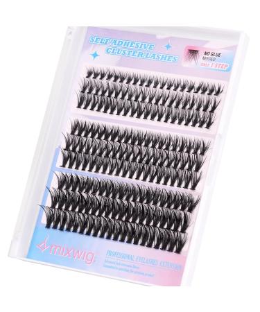 Self Adhesive Eyelashes Kit | 180 Reusable Cluster Lashes - No Glue Mixed Lengths 8-18mm | 30D 40D 50D | Includes Tweezers | International Shipping Available - Buy Online on GoSupps.com
