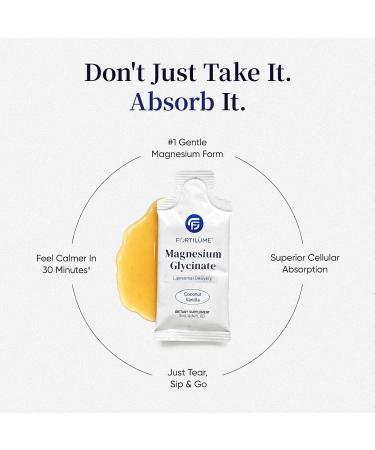 FORTILUME Liposomal Magnesium Glycinate 1880mg High Bioavailability Magnesium Liquid for Sleep Support & Muscle Function Gentle on Stomach Vanilla Flavor Vegan 15 Servings - Buy Online on GoSupps.com