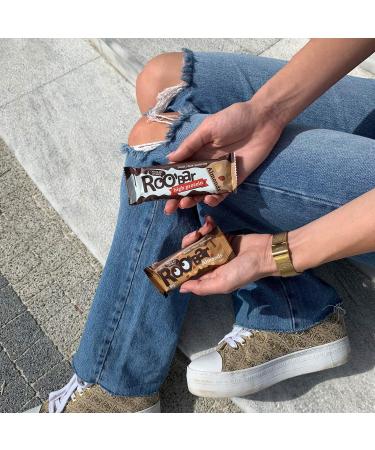 Roobar Almond Chocolate Coated Bar - 100% Organic Vegan Gluten-Free No Refined Sugar - 16 x 30g Pack - Buy Online on GoSupps.com