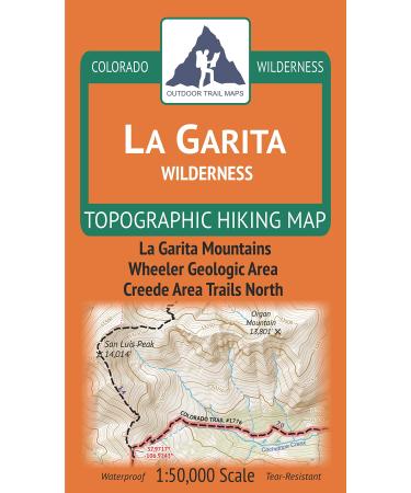 Outdoor Trail Maps La Garita Wilderness - Colorado Topographic Hiking Map (2019)