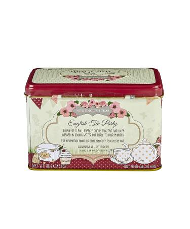 New English Teas English Tea Party Tin - 40 English Breakfast Teabags - Buy Online on GoSupps.com