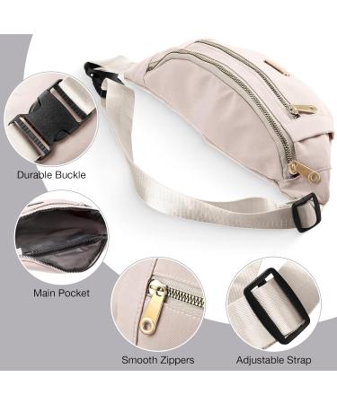 3 Pcs Waterproof Fanny Packs - Adjustable Waist Pack for Sports, Running, Travel - Men and Women - Black/Gray/White - Buy Online on GoSupps.com