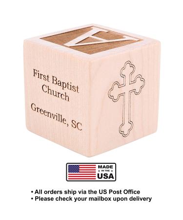 Personalized Baby Baptism/Dedication/Christening Wood Block  Choose from 3 Sizes  Baptism Gift for Boy  Girl  Baby Dedication Gifts  Unique Baptism Gifts  Yazidism  Sikhism (3") 3" Natural - Buy Online on GoSupps.com