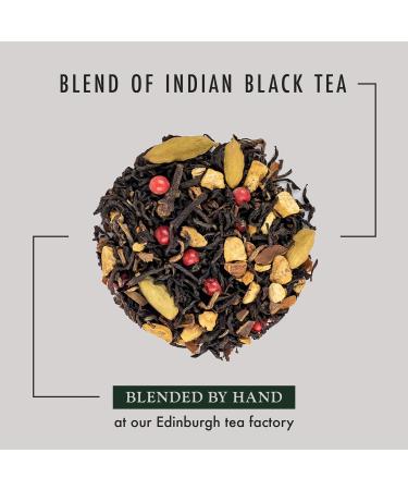 PekoeTea Edinburgh Chai Black Tea - Premium Indian Black Tea with Chai Spices - 50g Box - Buy Online on GoSupps.com