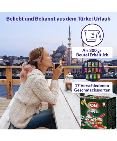 Koza Rosehip Instant Beverage Powder Sticks - 50 Pack | Hot & Cold Drink Mix | Turkish Tea & Iced Tea Powder | Premium Fruit Tea - Buy Online on GoSupps.com