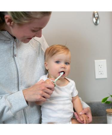 Dr. Brown's Infant-to-Toddler Training Toothbrush Set - Mint Elephant & Fluoride-Free Strawberry Baby Toothpaste for 0-3 Years - Buy Online on GoSupps.com