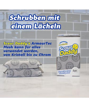 Scrub Daddy Scour Daddy - Scratch-Free Cleaning Sponges | 2-Pack for Dishes & Alternative to Metal Scouring - Buy Online on GoSupps.com