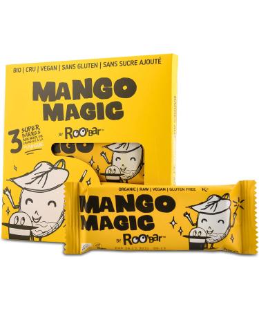 Roo'bar - Organic Vegan Energy Bars - Cashew & Mango - 3 bars of 30g - sports snack - healthy snack - 100% natural - Buy Online on GoSupps.com