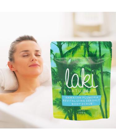 Laki Naturals Body Scrub | Exfoliating Sea Salt & Volcanic Clay Scrub - Natural Hawaiian Detox (10oz - Buy Online on GoSupps.com