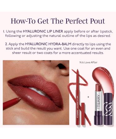 Buy By Terry Hyaluronic Lip Liner Pencil - Creamy Hydrating Long-lasting Vegan Formula - Love Affair - International Shipping Available - Buy Online on GoSupps.com