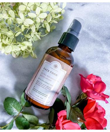 FACE FOOD All-Natural Skin Perfecting Moisturizer | Rejuvenates Reduces Fine Lines & Brightens Skin with Hyaluronic Acid - 4 fl oz - Buy Online on GoSupps.com