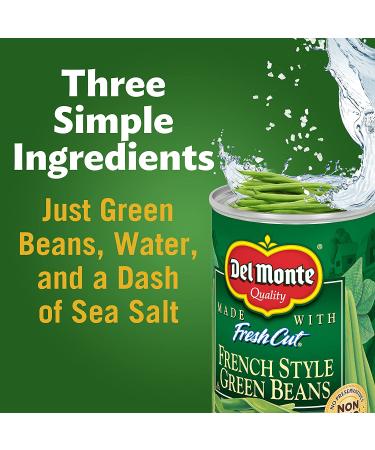 Del Monte French Style Green Beans 14.5oz (Pack of 4) - Canned Fresh Cut Blue Lake Beans - Buy Online on GoSupps.com