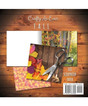 Fall Scrapbook Paper Pad 8x8 - Nature Themed Scrapbooking Kit for Papercrafts & DIY Crafts - Buy Online on GoSupps.com