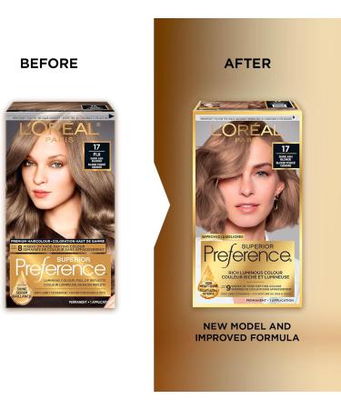 L'Oreal Paris Superior Preference Hair Dye Hair Color for Women 17 Dark Ash Blond Hair Dye Permanent Hair Color 100% Grey Coverage 9 weeks of Luminous Fade-Defying 1 Hair Dye Kit (Packaging May Vary) Dark Ash Blonde 1 Count ( Pack Of 1 ) - Buy Online on GoSupps.com