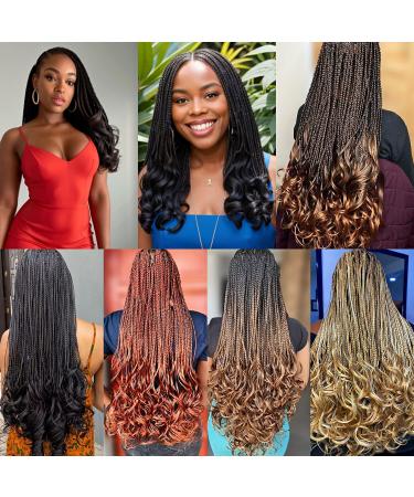 10 Inch French Curly Crochet Hair for Black Women - Goddess Box Braids with Curly Ends | Pre-Looped Kids Crochet Hair - Short Knotless French Curls - Buy Online on GoSupps.com