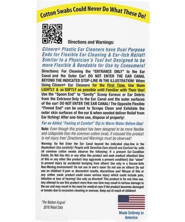 Clinere Ear Cleaners Club Value Pack - 36 Count | Earwax Remover Tool for Gentle Cleaning at Home | Instant Itch Relief | Ear Wax Buildup Solution - Buy Online on GoSupps.com