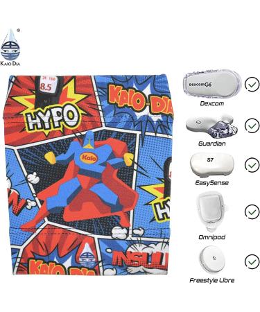 Dia Band for Kids | Glucose Sensor Protection Bracelet for Freestyle Libre Medtronic Dexcom Omnipod | Comfortable & Reusable | Junior XS (17-19 cm) - Buy Online on GoSupps.com