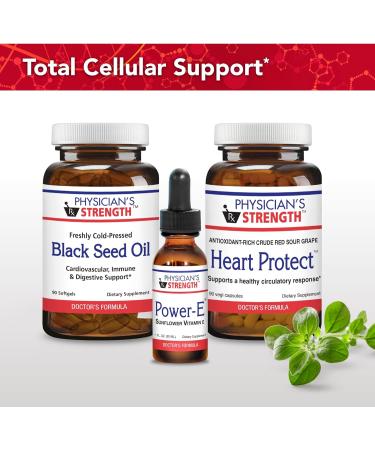 Physician's Strength Power-E - 1 fl oz - Sunflower Vitamin E - Soy Free & Non-GMO - 86 Servings - Buy Online on GoSupps.com