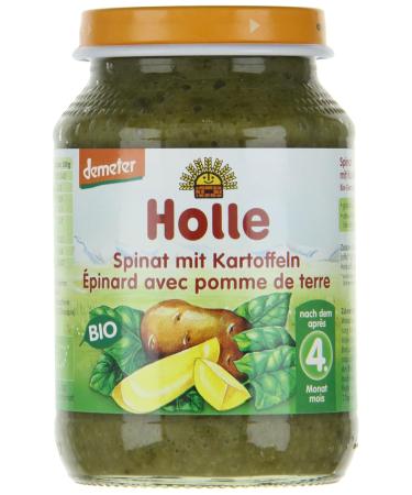 Buy Holle Organic Spinach with Potatoes - Pack of 6 (6 x 190g) | International Shipping Available - Buy Online on GoSupps.com