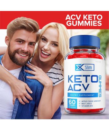 Xslim Keto ACV Gummies - Weight Loss Shark Tank Apple Cider Vinegar + B12 Beet Root Juice (60 Gummies) - Buy Online on GoSupps.com