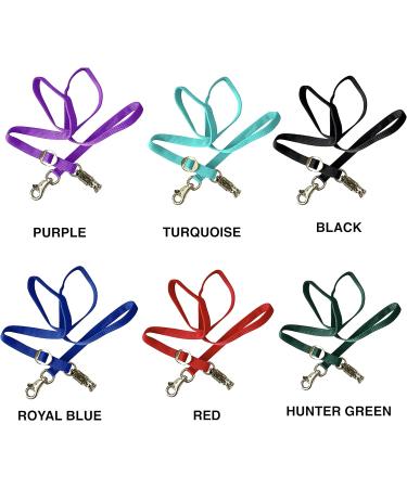 Majestic Ally Double Thick 36" to 72" Trailer Tie for Horse Haulage Cross tie with Adjustable Buckle Panic Snap and Bull Snap 1" Wide by 36" to 72" Long (Hunter Green) - Buy Online on GoSupps.com