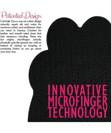 Catwalk Clawz Anti-Slip Grip Pads for Red Bottom Shoes - High Heel Sole Protector, Women's Size Foot Pads - Black Rubber - Buy Online on GoSupps.com