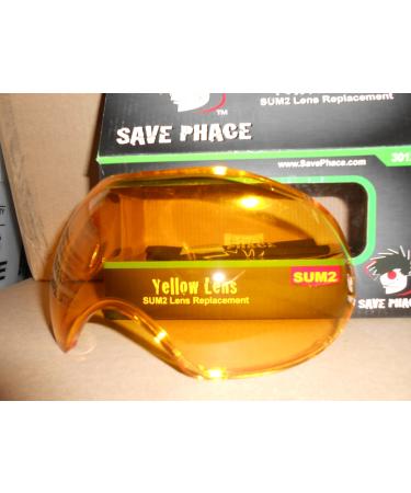 SAVE PHACE New SUM2 Sport Goggles Mask Anti-Fog Replacement Lens - Yellow