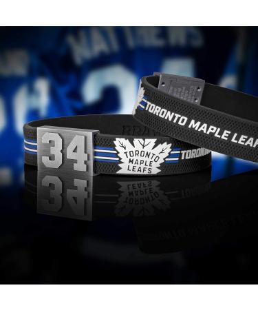 Brayce Toronto Maple Leafs Bracelet with Custom Jersey Number 00-99 | NHL Leafnation Ice Hockey Accessory - Buy Online on GoSupps.com