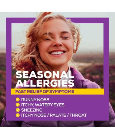 Allegra 24 Hour Allergy Medication Non Drowsy Fast and Effective Multi-Symptom Allergy Relief Medicine for Sneezing Watery Eyes and Itchy Throat Fexofenadine Hydrochloride 120 mg 30 Tablets 30 Count (Pack of 1) - Buy Online on GoSupps.com