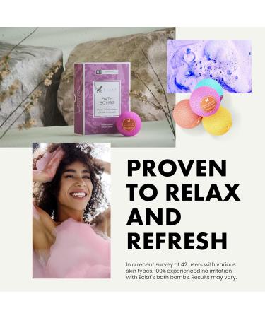 Relaxing All Natural Bath Bombs Gift Set for Men and Women - 6 Packs with Essential Oils - Sulfate and Paraben-Free - Buy Online on GoSupps.com