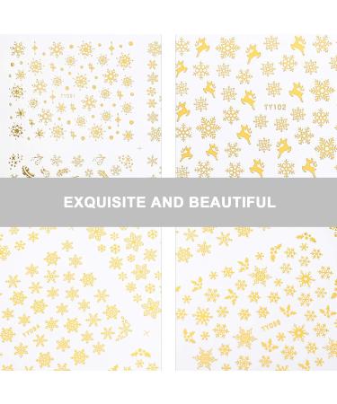 2 Sheet Christmas Nail Stickers Christmas Self- Adhesive Nail Decals Christmas Nail Decals Diy Decoration Snowflake Nail Stickers Halloween Nail Sticker Winter Sequins 3d - Buy Online on GoSupps.com