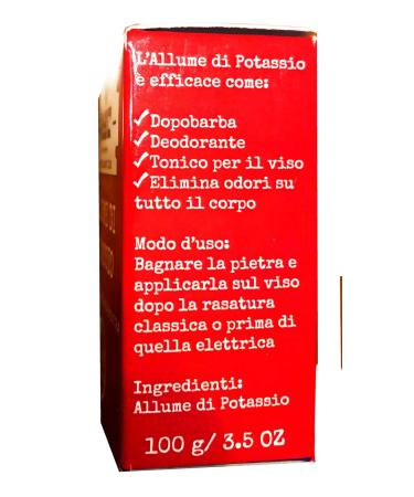 Buy Alum Rectangular Block 100g - Ideal for Facial Hygiene Body Care & After Shaving | International Shipping Available - Buy Online on GoSupps.com