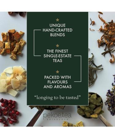 PekoeTea Edinburgh The Orangery Tea - Chinese White & Green Tea with Orange Luxury Signature Blend 40g Loose Leaf Box - Buy Online on GoSupps.com