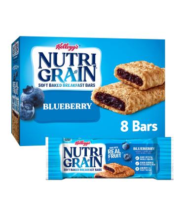Kellogg's Nutri-Grain Cereal Bars (Blueberry, 8-Count Bars, Pack of 6)