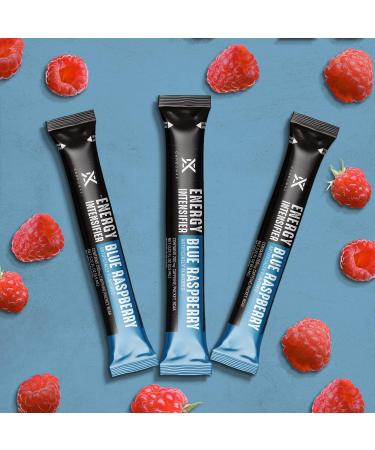 Energy Intensifier - Liquid Energy Booster with 200mg Caffeine BCAA 100% Vitamin B12 B6 B3 - Keto-Friendly Vegan Sugar-Free Zero Calories - Blue Raspberry Flavor - Buy Online on GoSupps.com