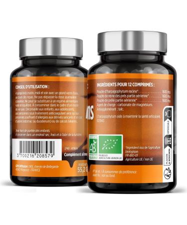 Organic Joint 400 mg - 120 tablets - Harpagophytum Horsetail Meadowsweet - Buy Online on GoSupps.com